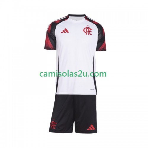 Camisolas de futebol CR Flamengo Criança Equipamento Alternativa 2025/26 Manga Curta Camisolas de futebol CR Flamengo Criança Equipamento Alternativa 2025/26 Manga Curta